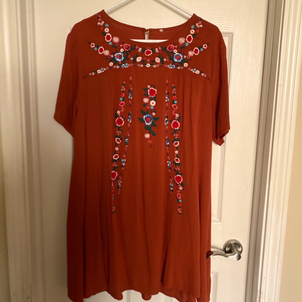 Floral-Knit Knee-Length Dress from Chic Soul